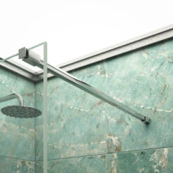 Harbour Frameless 800 10mm 2m Tall Easy Clean Wetroom Panel -Vado Sale Store harbour frameless wetroom walkin panel lifestyle4