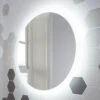 Harbour Glow Round LED Bathroom Mirror With Demister Pad - 800mm -Vado Sale Store harbour glow round led mirror demister pad 800