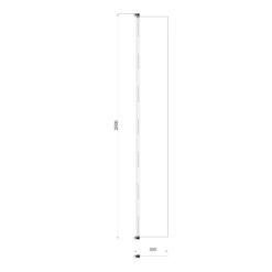 Harbour I10 Hinged 10mm Return Panel For Harbour I10 Glass Panels - Matt Black -Vado Sale Store harbour i10 return panel 300mm tech
