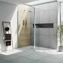 Harbour I10 10mm Easy Clean 2m Tall 700mm Wetroom Panel & 300mm Hinged Return Panel - Chrome 15 Harbour I10 10mm Easy Clean 2m Tall 700mm Wetroom Panel & 300mm Hinged Return Panel - Chrome -Vado Sale Store harbour i10 shower panel with return panel chrome room set