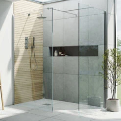 Harbour I10 10mm Easy Clean 2m Tall Wetroom 2 Panel Pack 700mm & 700mm - Chrome