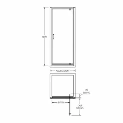 Harbour I5 5mm Pivot Shower Door 800mm & Side Panel 800mm 21 Harbour I5 5mm Pivot Shower Door 800mm & Side Panel 800mm -Vado Sale Store harbour i5 pivot shower door technical drawing