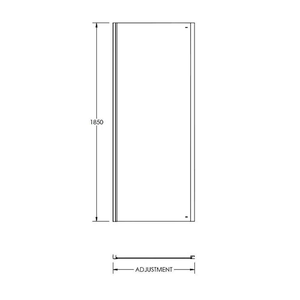 Harbour I5 5mm Bi-Fold Shower Door 900mm & Side Panel 800mm 9 Harbour I5 5mm Bi-Fold Shower Door 900mm & Side Panel 800mm - Image 7