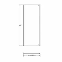 Harbour I5 5mm Pivot Shower Door 800mm & Side Panel 800mm 20 Harbour I5 5mm Pivot Shower Door 800mm & Side Panel 800mm -Vado Sale Store harbour i5 shower side panel technical drawing 2