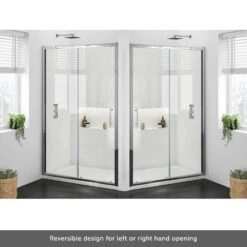 Harbour I6 1100 Universal Sliding Shower Door - 6mm Glass -Vado Sale Store harbour i6 easy clean sliding door left hand opening