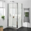 Harbour I6 700 Bi-Fold Shower Door - 6mm Glass 2 Harbour I6 700 Bi-Fold Shower Door - 6mm Glass -Vado Sale Store harbour i6 easyclean 6mm bifold door side panel shower enclosure lifestyle1