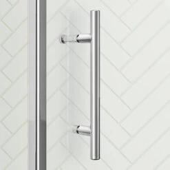 Harbour I6 700 Bi-Fold Shower Door - 6mm Glass 13 Harbour I6 700 Bi-Fold Shower Door - 6mm Glass -Vado Sale Store harbour i6 handle closeup lifestyle2 4
