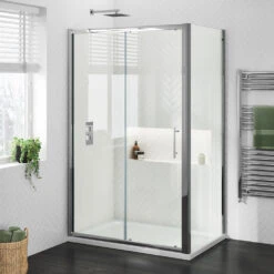 Harbour I6 1100 Universal Sliding Shower Door - 6mm Glass