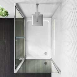 Harbour I6 1100 Universal Sliding Shower Door - 6mm Glass -Vado Sale Store harbour i6 sliding door side panel easy clean lifestyle2