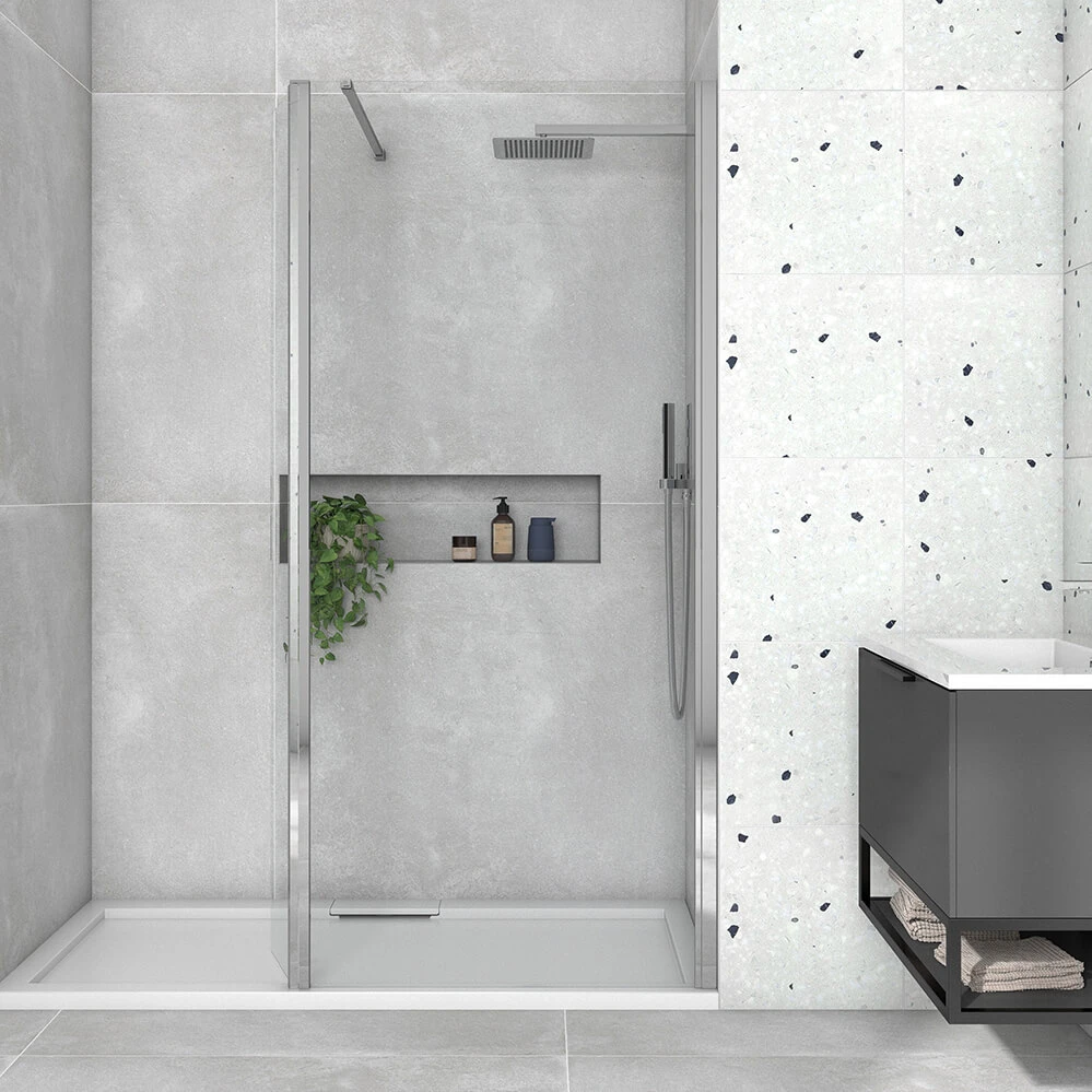 Harbour I8 8mm 2m Tall Easy Clean 700mm Wetroom Panel & Flipper Return Panel 5 Harbour I8 8mm 2m Tall Easy Clean 700mm Wetroom Panel & Flipper Return Panel - Image 3