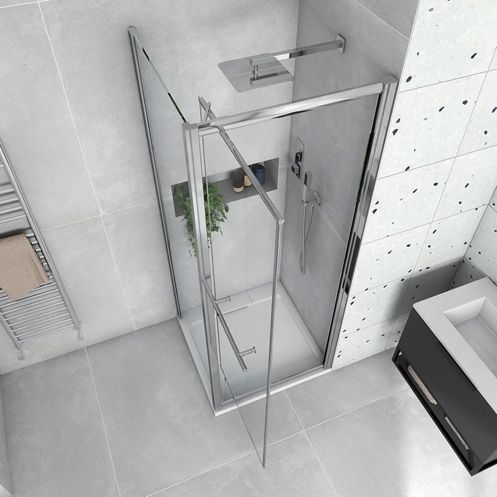 Harbour I8 Easy Clean Infold 8mm 760mm Shower Door & 700mm Side Panel 7 Harbour I8 Easy Clean Infold 8mm 760mm Shower Door & 700mm Side Panel - Image 5