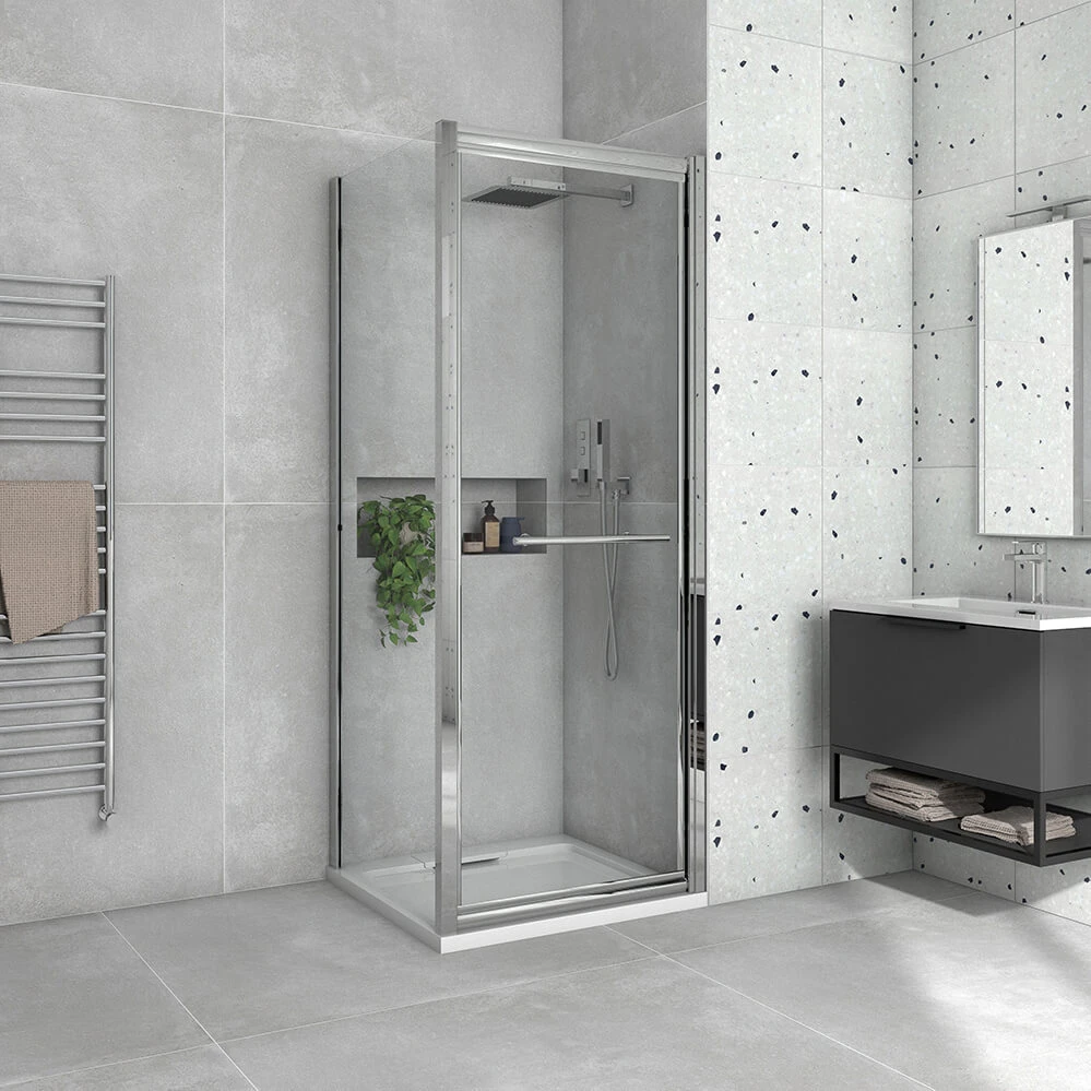 Harbour I8 Easy Clean Infold 8mm 760mm Shower Door & 700mm Side Panel 4 Harbour I8 Easy Clean Infold 8mm 760mm Shower Door & 700mm Side Panel - Image 2