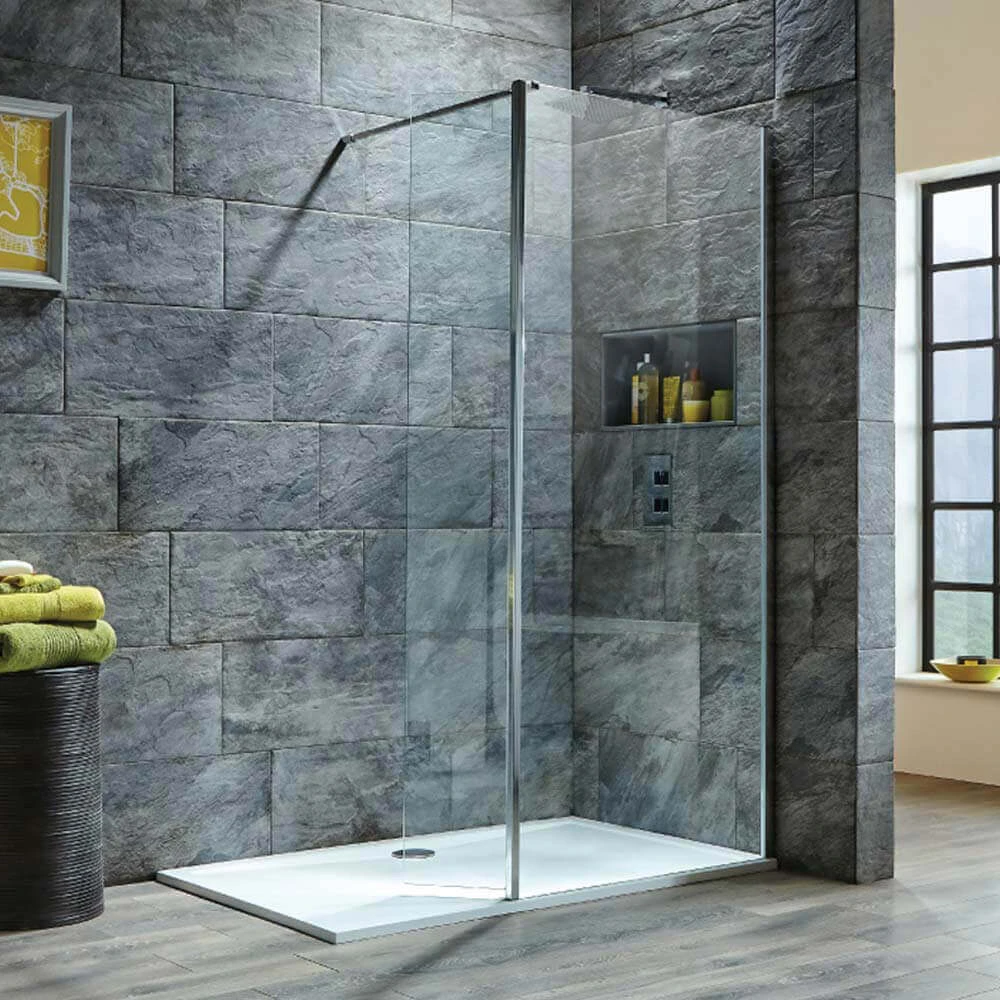 Harbour I8 8mm 2m Tall Easy Clean 700mm Wetroom Panel & Flipper Return Panel 3 Harbour I8 8mm 2m Tall Easy Clean 700mm Wetroom Panel & Flipper Return Panel