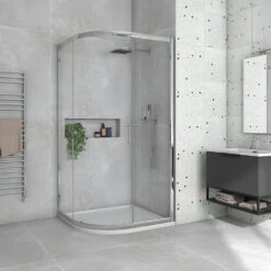 Harbour I8 Easy Clean 1200x900 1-Door Quadrant Shower Enclosure - 8mm Glass