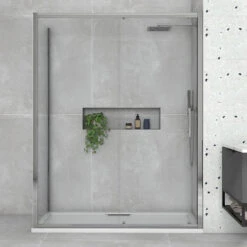Harbour I8 Easy Clean 8mm Sliding 1000mm Shower Door & 760mm Side Panel