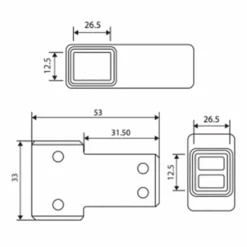Harbour I8 Matt Black T-Piece Join For 2 Panels -Vado Sale Store harbour i8 t piece join 2 panels tech1