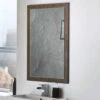 Harbour Mirror With Dark Oak Frame - 900 X 600mm -Vado Sale Store harbour mirror with dark oak frame