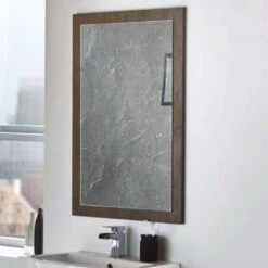 Harbour Mirror With Dark Oak Frame - 900 X 600mm