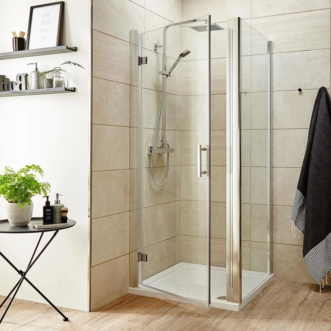 Harbour Primrose 6mm Frameless Hinged 760mm Shower Door & 900mm Side Panel 5 Harbour Primrose 6mm Frameless Hinged 760mm Shower Door & 900mm Side Panel - Image 3