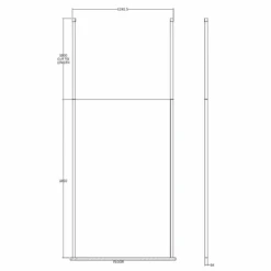Harbour Alchemy 8mm Easy Clean Walk In Panel & Two Ceiling Posts - 800mm -Vado Sale Store harbour status 8mm wetroom screen ceiling posts 1200mm technical drawing
