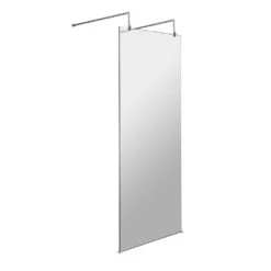 Harbour Alchemy 8mm Easy Clean Freestanding Walk In Panel & Two Support Arms - 700mm -Vado Sale Store harbour status 8mm wetroom screen two support arms 700mm 800mm cutout