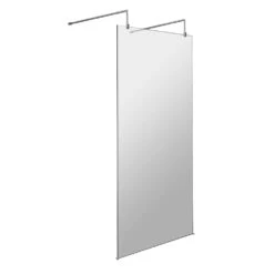 Harbour Alchemy 8mm Easy Clean Freestanding Walk In Panel & Two Support Arms - 700mm -Vado Sale Store harbour status 8mm wetroom screen two support arms 900mm 1000mm cutout