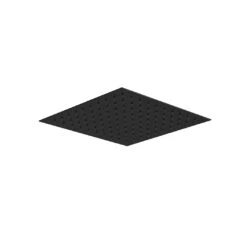 Harbour Status Matt Black Concealed Shower Valve, Fixed Wall Mounted Head & Overflow Bath Filler -Vado Sale Store harbour status black square shower head