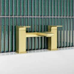 Harbour Status Brushed Brass WRAS Approved Bath Mixer Tap