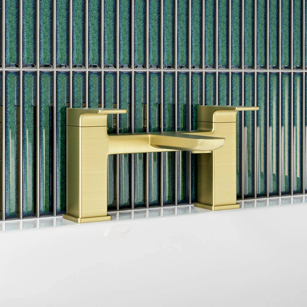 Harbour Status Brushed Brass WRAS Approved Bath Mixer Tap 3 Harbour Status Brushed Brass WRAS Approved Bath Mixer Tap