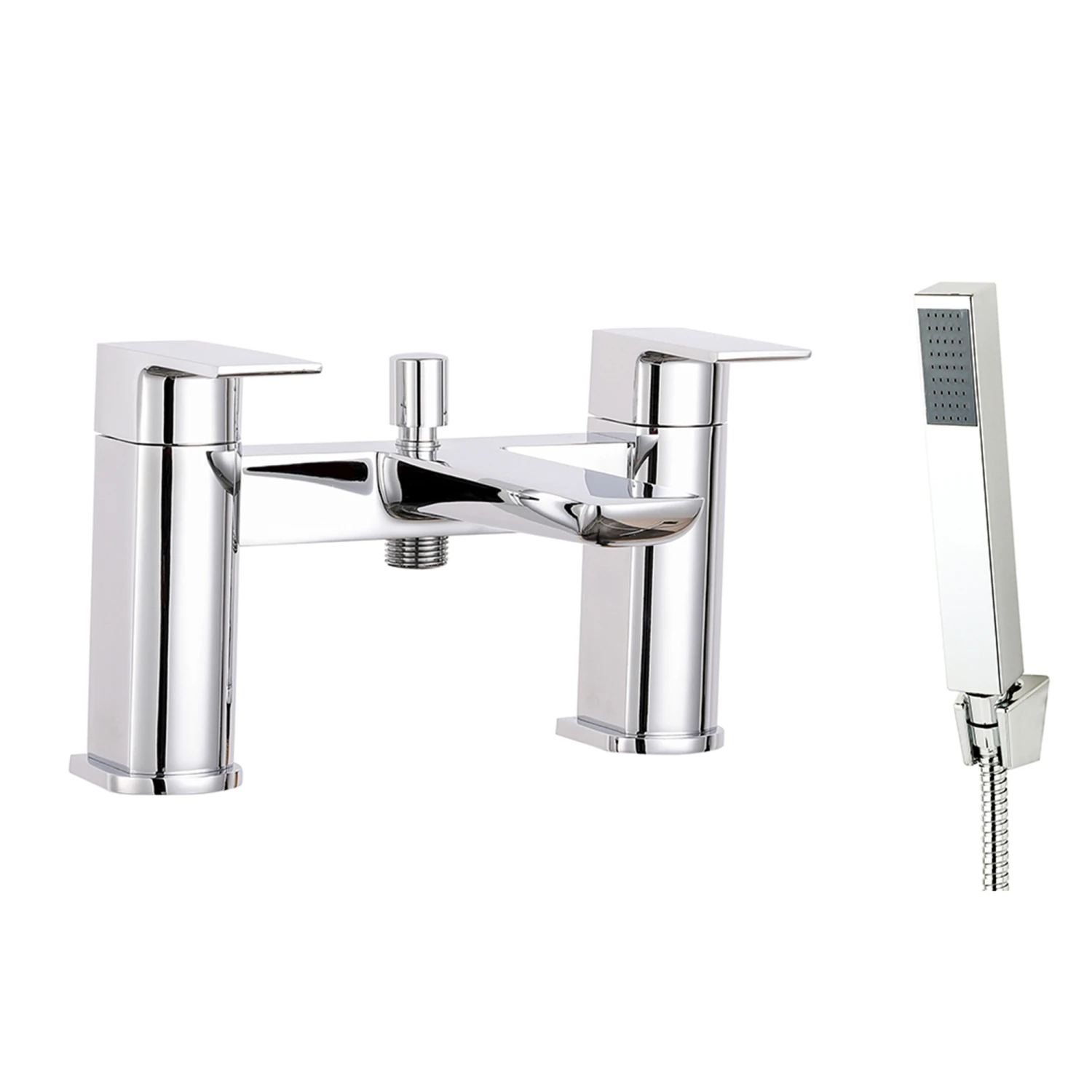 Harbour Status Chrome Bath Shower Mixer Tap & Shower Kit 3 Harbour Status Chrome Bath Shower Mixer Tap & Shower Kit