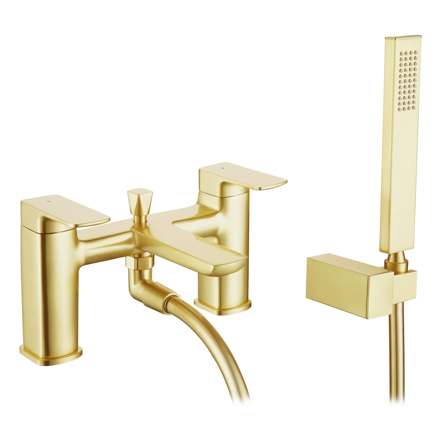 Harbour Status Bath Shower Mixer & Shower Kit - Brushed Brass 3 Harbour Status Bath Shower Mixer & Shower Kit - Brushed Brass