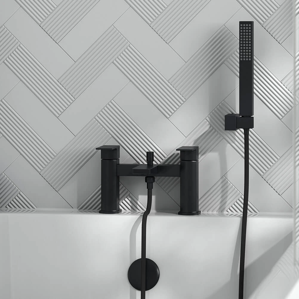 Harbour Status Matt Black Bath Shower Mixer Tap 5 Harbour Status Matt Black Bath Shower Mixer Tap - Image 3