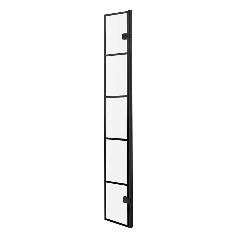 Vellamo City 8mm Easy Clean Matt Black Framed Walk In Panel & Fixed Return Panel - 1100mm 6 Vellamo City 8mm Easy Clean Matt Black Framed Walk In Panel & Fixed Return Panel - 1100mm - Image 4
