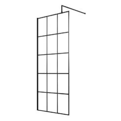 Vellamo City 8mm Easy Clean Matt Black Framed Walk In 2 Panel Pack - 800mm & 1100mm 17 Vellamo City 8mm Easy Clean Matt Black Framed Walk In 2 Panel Pack - 800mm & 1100mm -Vado Sale Store harbour status matt black framed wetroom screen 700mm 760mm 800mm 900mm cutout