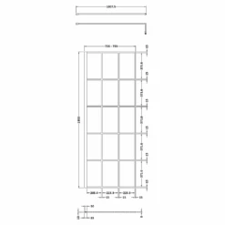 Vellamo City 8mm Easy Clean Matt Black Framed Walk In Panel & Fixed Return Panel - 1100mm 28 Vellamo City 8mm Easy Clean Matt Black Framed Walk In Panel & Fixed Return Panel - 1100mm -Vado Sale Store harbour status matt black framed wetroom screen 760mm technical drawing 1