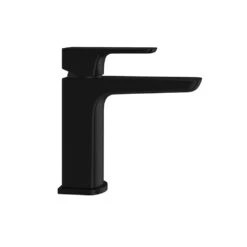 Harbour Status Matt Black Mono Basin Mixer Tap With Slotted Basin Waste -Vado Sale Store harbour status matt black mono basin mixer profile