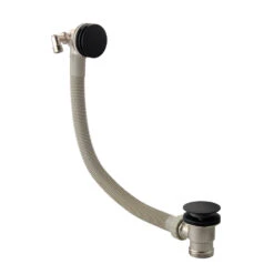 Harbour Status Matt Black Concealed Shower Valve, Fixed Wall Mounted Head & Overflow Bath Filler -Vado Sale Store harbour status matt black overflow bath filler 1