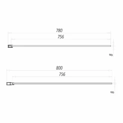 Harbour Status Matt Black 8mm Walk In Front/Side Panel - 800mm 9 Harbour Status Matt Black 8mm Walk In Front/Side Panel - 800mm -Vado Sale Store harbour status matt black panel 800mm tech