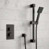 Harbour Status Concealed Thermostatic Valve & Slide Rail Kit 2 Harbour Status Concealed Thermostatic Valve & Slide Rail Kit -Vado Sale Store harbour status matt black slide rail kit lifestyle v2