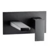 Harbour Status Matt Black Wall Mounted Basin Mixer Tap -Vado Sale Store harbour status wall basin mixer tap matt black cutout update
