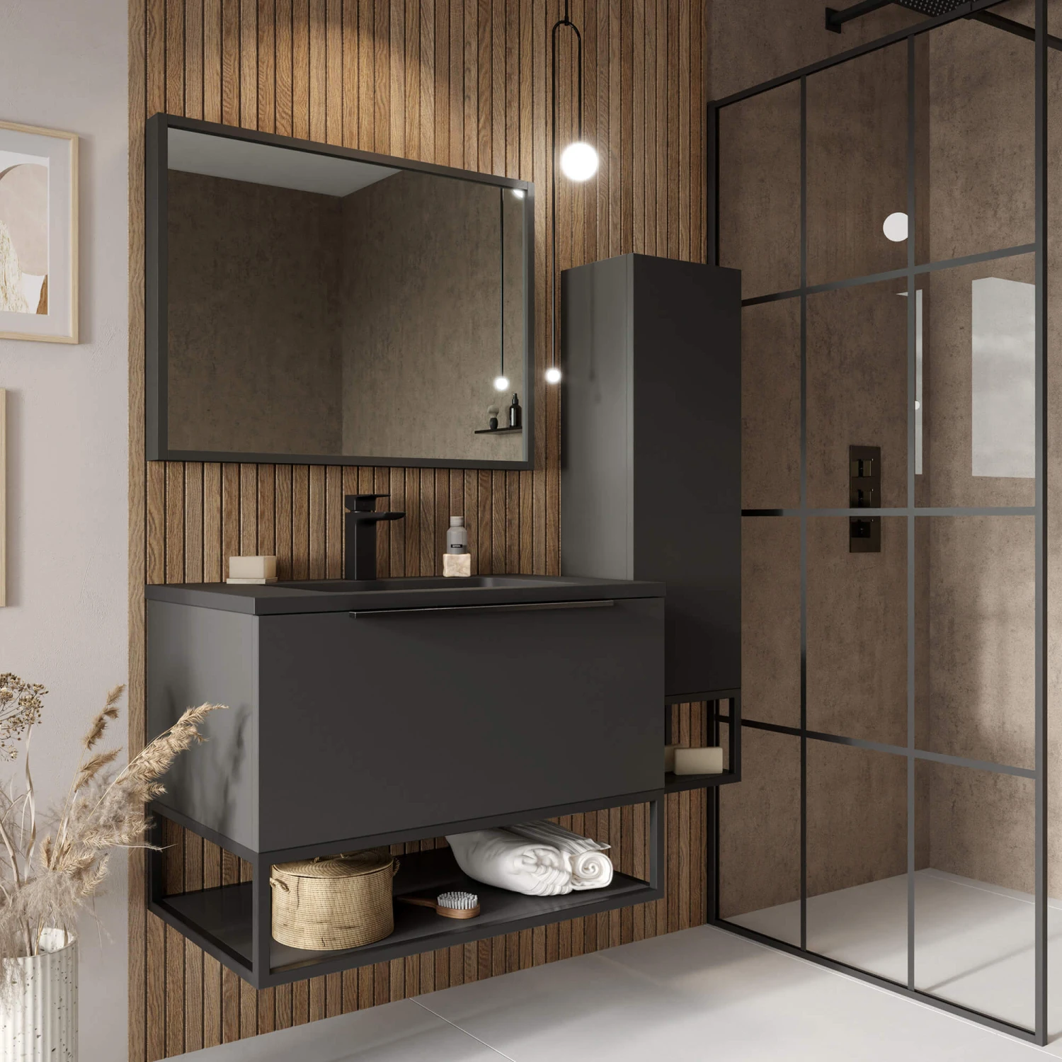 Harbour Virtue Mirror With Matt Grey Frame - 800 X 600mm 14 Harbour Virtue Mirror With Matt Grey Frame - 800 X 600mm - Image 12