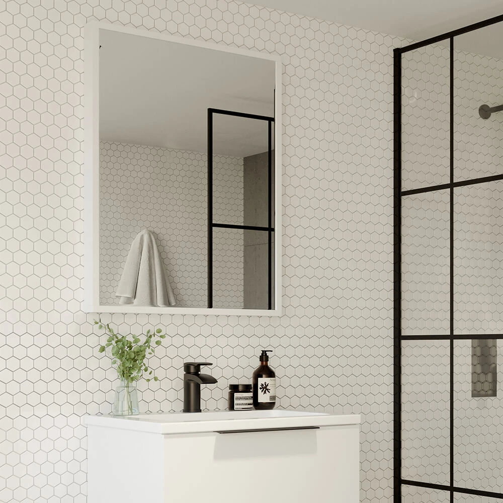 Harbour Virtue Mirror With Matt Grey Frame - 800 X 600mm 6 Harbour Virtue Mirror With Matt Grey Frame - 800 X 600mm - Image 4