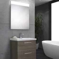 Harbour Identity LED Mirror With Demister Pad & Infrared Touch Button - 500 X 700mm 8 Harbour Identity LED Mirror With Demister Pad & Infrared Touch Button - 500 X 700mm -Vado Sale Store harbouridentity led mirror demister sensor 500x700 1