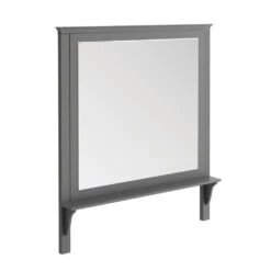 Butler & Rose Mirror With Shelf & Spa Grey Frame - 1200 X 1400mm 12 Butler & Rose Mirror With Shelf & Spa Grey Frame - 1200 X 1400mm -Vado Sale Store harrogate wall mirror 1200x1400 spa grey