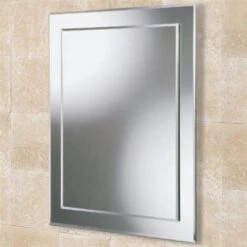 HIB Linus Rectangular Bevelled 'Mirror On Mirror' - 700 X 500mm