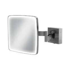 HIB Eclipse Square LED Illuminated Magnifying Mirror - 180 X 180mm