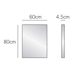 HIB Triumph 60 Mirror With Reflective Edges - 800 X 600mm 7 HIB Triumph 60 Mirror With Reflective Edges - 800 X 600mm -Vado Sale Store hibtriumph60 78300000 tech
