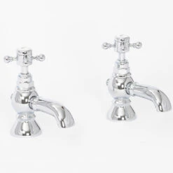 High Life Balmoral Pair Of Basin Pillar Taps -Vado Sale Store high life balmoral pair of basin pillar taps 16610