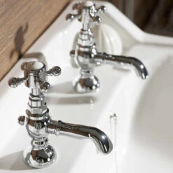 High Life Balmoral Pair Of Basin Pillar Taps