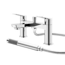 Hudson Reed Drift Round Bath Shower Mixer Tap & Kit